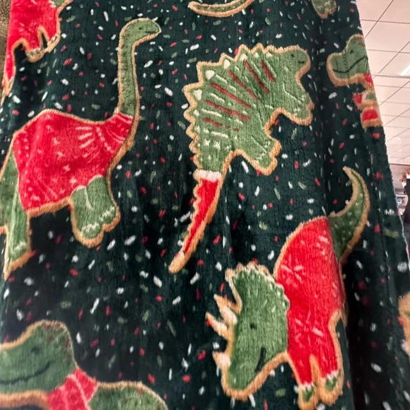Viral Dinosaur Christmas Blanket Christmas Throw Dinosaur Theme 🎄🦖🦕 - Picture 2 of 4